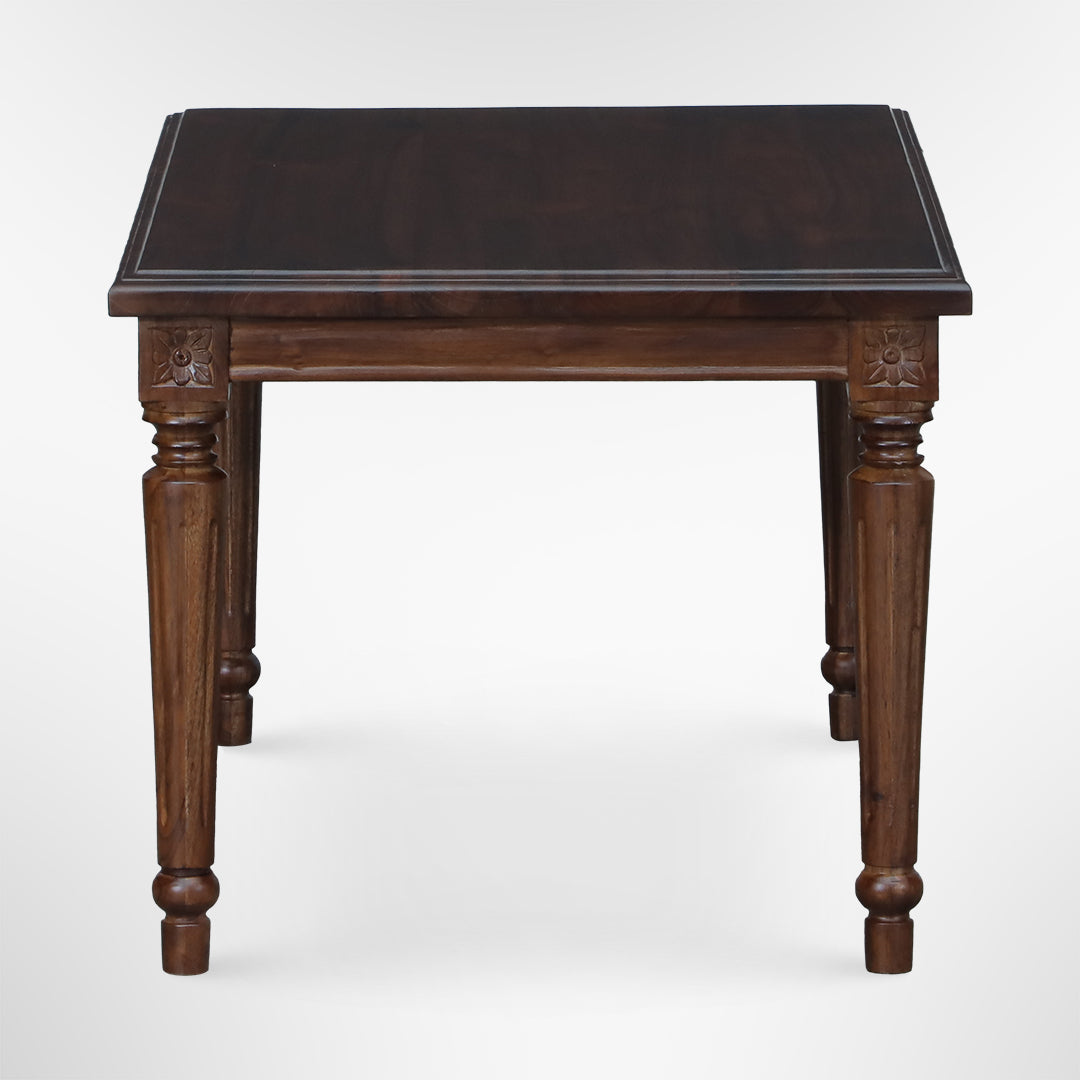 Louis Coffee Table No. 21 - L:36 x W:24 x H:20 In inches / Mango Wood / Walnut - Indoor Furniture