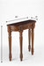 Louis Console - L:36’’ x D:12’’ x H: 35’’ / Walnut / Mango Wood - Furniture