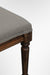 Louis Dining Chair No. 7 Set of 2 - W: 23’’ D: 20’’ H: 39’’ SH: 18’’ / Mango Wood and Upholstered Fabric / Walnut