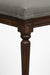 Louis Dining Chair No. 7 Set of 2 - W: 23’’ D: 20’’ H: 39’’ SH: 18’’ / Mango Wood and Upholstered Fabric / Walnut