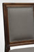 Louis Dining Chair No. 7 Set of 2 - W: 23’’ D: 20’’ H: 39’’ SH: 18’’ / Mango Wood and Upholstered Fabric / Walnut