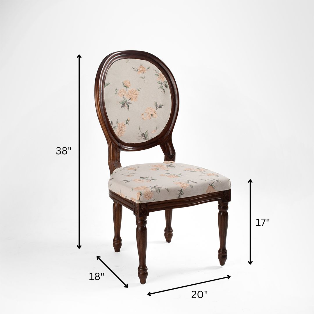 Louis Dining Chair Upholstered Set Of 2 - Indoor Furniture
