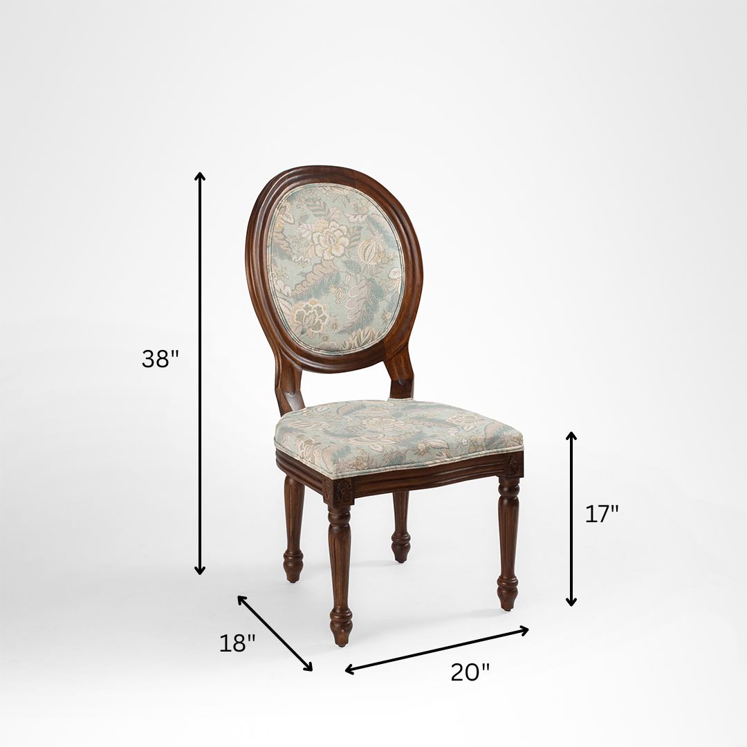 Louis Dining Chair Upholstered Set Of 2 - Indoor Furniture