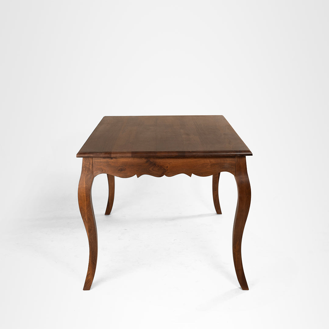 Louis Dining Table No. 3 - L: 47’’ B: 35’’ H: 30.5’’ / Walnut / Acacia Wood - Indoor Furniture