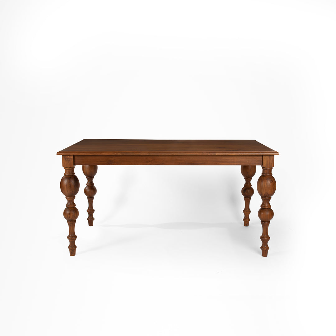 Louis Dining Table No. 7 - L: 78’’ B: 39’’ H: 30’’ / Walnut / Acacia Wood - Indoor Furniture