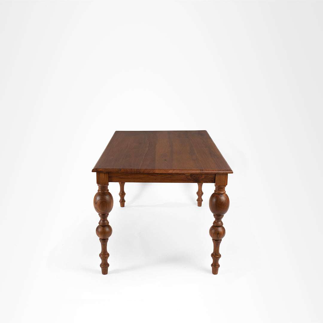 Louis Dining Table No. 7 - L: 78’’ B: 39’’ H: 30’’ / Walnut / Acacia Wood - Indoor Furniture
