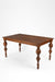 Louis Dining Table No. 7 Set - Table (L: 60’’ B: 36’’ H: 30’’) & Chairs (L: 20’’ B: 18’’ H: 42’’ SH: 17’’) / Walnut