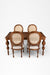 Louis Dining Table No. 7 Set - Table (L: 60’’ B: 36’’ H: 30’’) & Chairs (L: 20’’ B: 18’’ H: 42’’ SH: 17’’) / Walnut