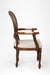 Louis Dining with Arms Set Of 2 - W: 20’’ D: 18’’ H: 42’’ SH: 17’’ / Mango Wood Natural Cane and Upholstered Fabric
