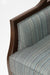 Louis Dome Chair - W: 31 ’ D: 32’’ H: 61’’ / Walnut / Teak Wood, Cane Weaving and Upholstered Fabric - Indoor Furniture