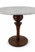 Louis Marble Dining Table - Marble & Teak wood / H: 31’’ × W: 30’’ - Dining Tables