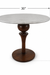Louis Marble Dining Table - Marble & Teak wood / H: 31’’ × W: 30’’ - Dining Tables