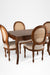 Louis No. 3 Dining Set - Table (L: 47’’ B: 35’’ H: 30.5’’) & Chairs (L: 20’’ B: 18’’ H: 38’’ SH: 17’’) / Walnut