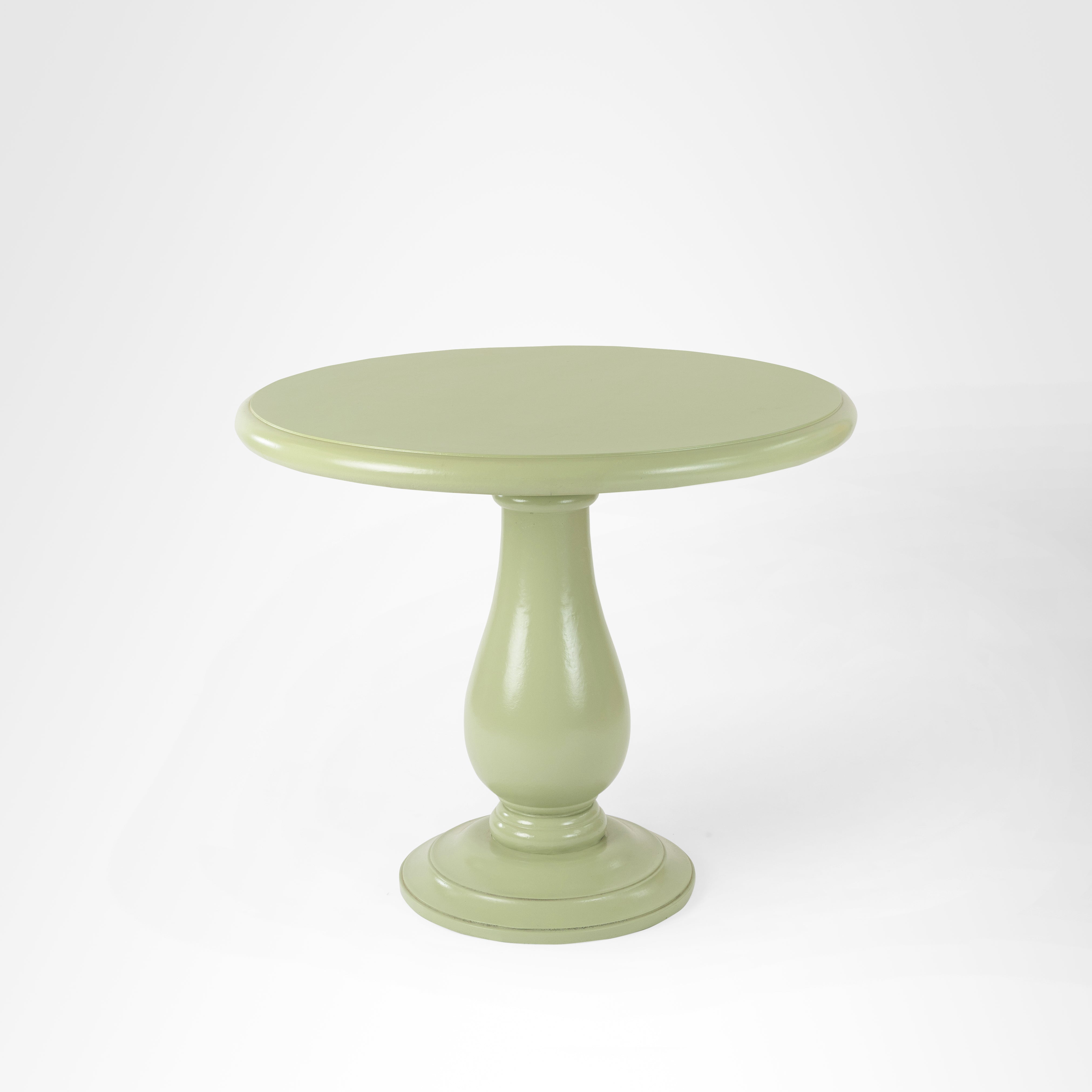 Louis Patio Table - Pastel Green / Mango Wood / Día: 36’’ H: 31’’ - Outdoor Tables