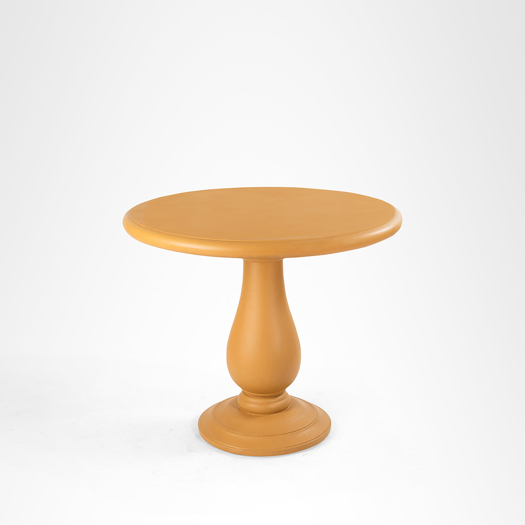Louis Patio Table - Yellow / Mango Wood / Día: 36’’ H: 31’’ - Outdoor Tables
