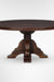 Louis Round Dining Table No. 13 - Walnut / Mango Wood / Dia: 66’’ H: 30’’ - Indoor Furniture