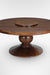 Louis Round Dining Table No. 21 - Walnut / Mango Wood / Dia: 60’’ H: 30’’ - Indoor Furniture