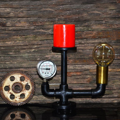 Lower Mount Gauge Pipe Industrial Lamp and Candle Holder