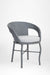Luma Outdoor Chair Set of 2 - H: 30’’ W: 24’’ D: 24’’ SH: 20’’ / Gray / MS Frame and PVC Weaving - Outdoor Chairs