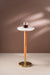 Lumin White Drink Table - White & Gold / 25 x W:25 x H:57 In Cms / Wood & Marble - Indoor Furniture