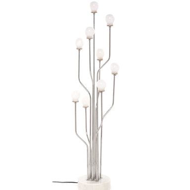Luna Floor Lamp - Natural / Stainless steel and marble - Lighting