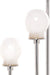 Luna Floor Lamp - Natural / Stainless steel and marble - Lighting