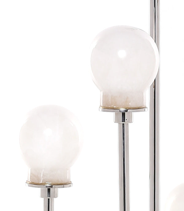 Luna Floor Lamp - Natural / Stainless steel and marble - Lighting