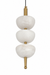 Luna Pendant Lamp - Mild Steel & Alabaster / H: 20.5’’ × W: 4.5’’ - Lighting