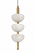 Luna Pendant Lamp - Mild Steel & Alabaster / H: 20.5’’ × W: 4.5’’ - Lighting