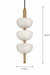 Luna Pendant Lamp - Mild Steel & Alabaster / H: 20.5’’ × W: 4.5’’ - Lighting