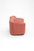 Luna Sofa - W: 98’’ D: 33’’ H: 28’’ SH: 16’’ / Pink / Wood and Upholstered Fabric