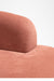 Luna Sofa - W: 98’’ D: 33’’ H: 28’’ SH: 16’’ / Pink / Wood and Upholstered Fabric