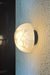 Lunar Wall Light - Dia:175 x Depth:160 mm / Matte Black / Alabaster Stone and Stainless Steel - Lighting