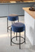 Lusso Bar Stool - L:20’’ x B:20’’ x H:30’’ and Seat Height: 30’’ In Inches / Passion 2420 Velvet Ply & Foam Upholstery