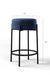 Lusso Bar Stool - L:20’’ x B:20’’ x H:30’’ and Seat Height: 30’’ In Inches / Passion 2420 Velvet Ply & Foam Upholstery