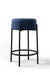 Lusso Bar Stool - L:20’’ x B:20’’ x H:30’’ and Seat Height: 30’’ In Inches / Passion 2420 Velvet Ply & Foam Upholstery