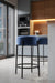 Lusso Bar Stool - L:20’’ x B:20’’ x H:30’’ and Seat Height: 30’’ In Inches / Passion 2420 Velvet Ply & Foam Upholstery