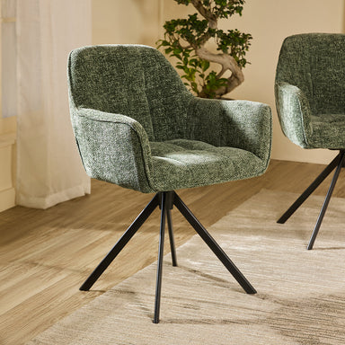 Lynk Chair - Mild Steel and Upholstery / CM: - L:- 57 x W:- 59 x H:- 83 - Indoor Furniture