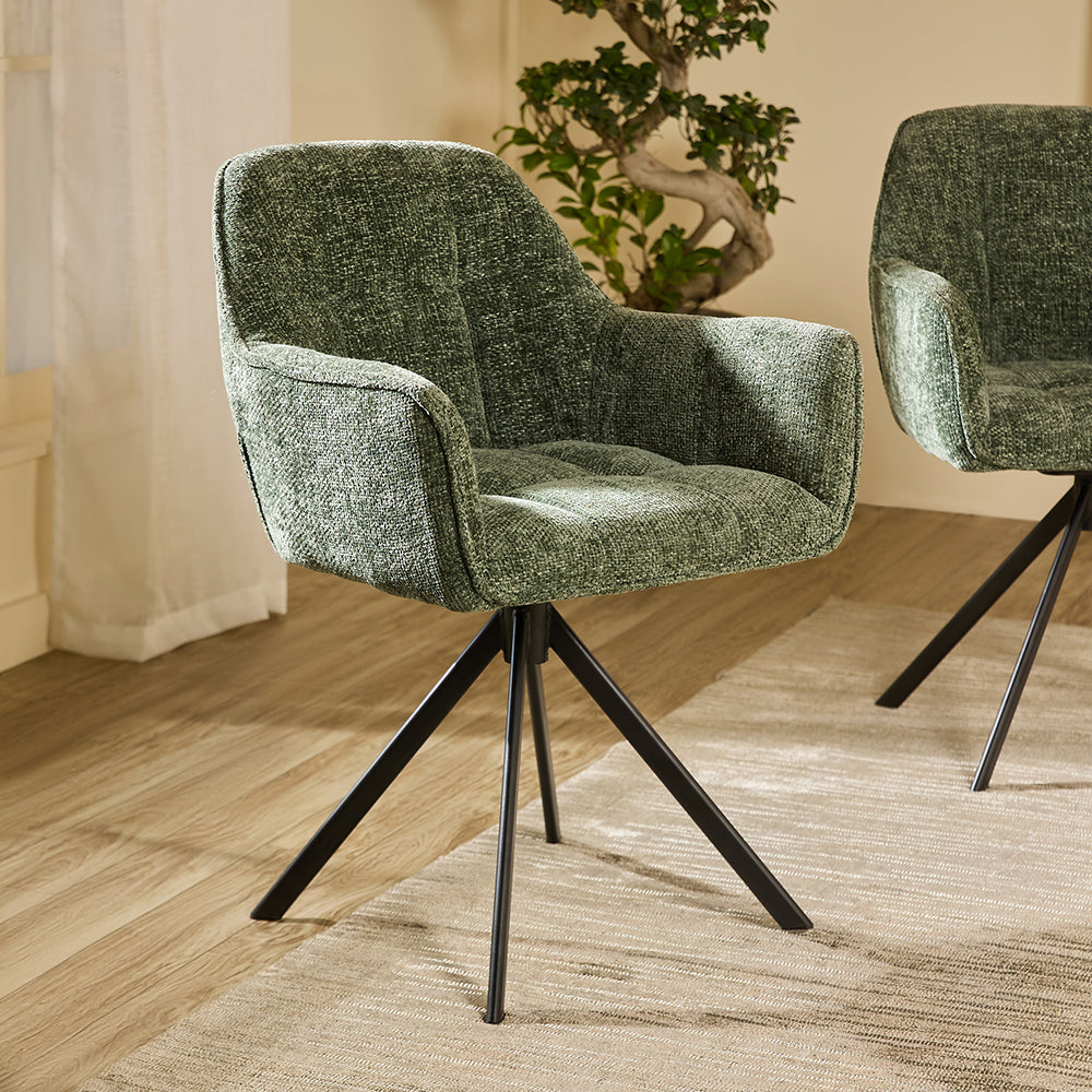 Lynk Chair - Mild Steel and Upholstery / CM: - L:- 57 x W:- 59 x H:- 83 - Indoor Furniture