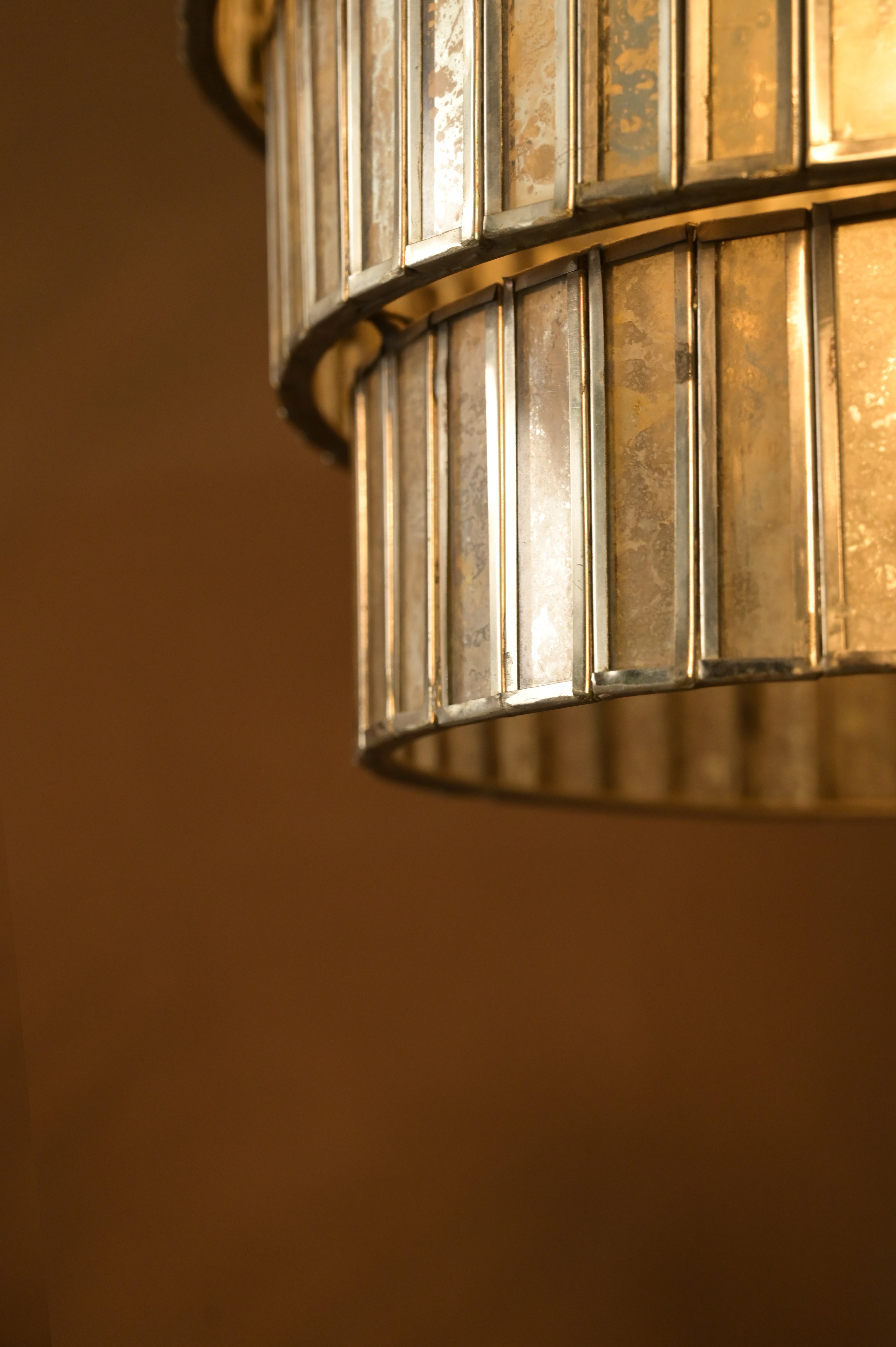 Lys Pendant Lamp - L:20 x W:20 x H:25 In inches / Stainless Steel and Antique - Lighting