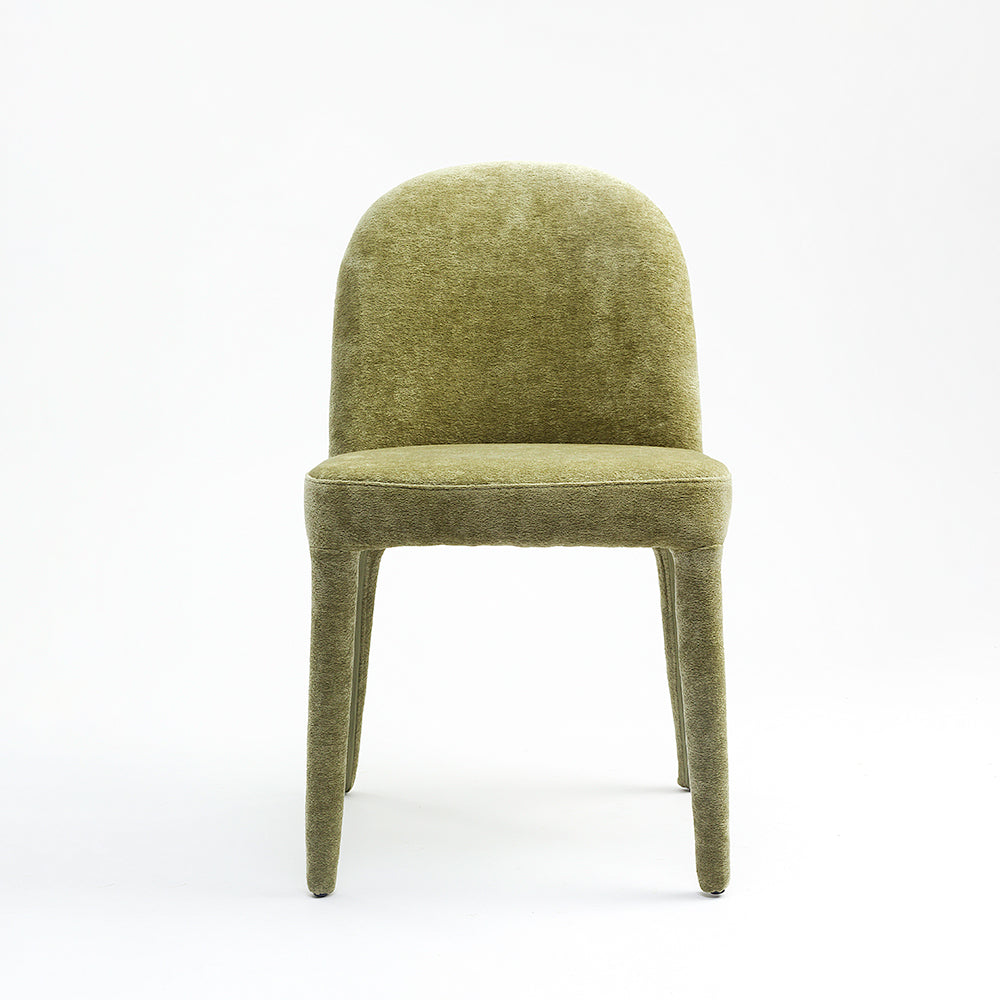Lysa Dining Chair 17 - Green / Metal and Upholstery / CM - L:- 60 x W:- 67 x H:- 91 - Indoor Furniture