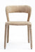Lysa Dining Chair 23 - Light Brown / Metal and Upholstery / CM:- L: - 30 x W:- 30 x H:- 45 - Indoor Furniture