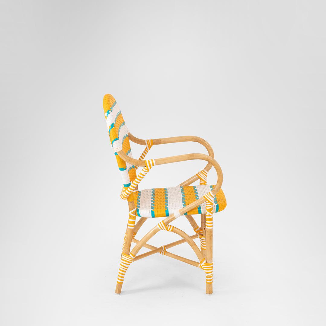 M Popsicle Cane Chair With Arms
