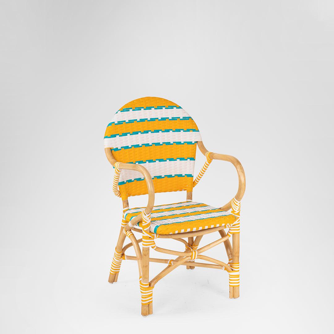 M Popsicle Cane Chair With Arms