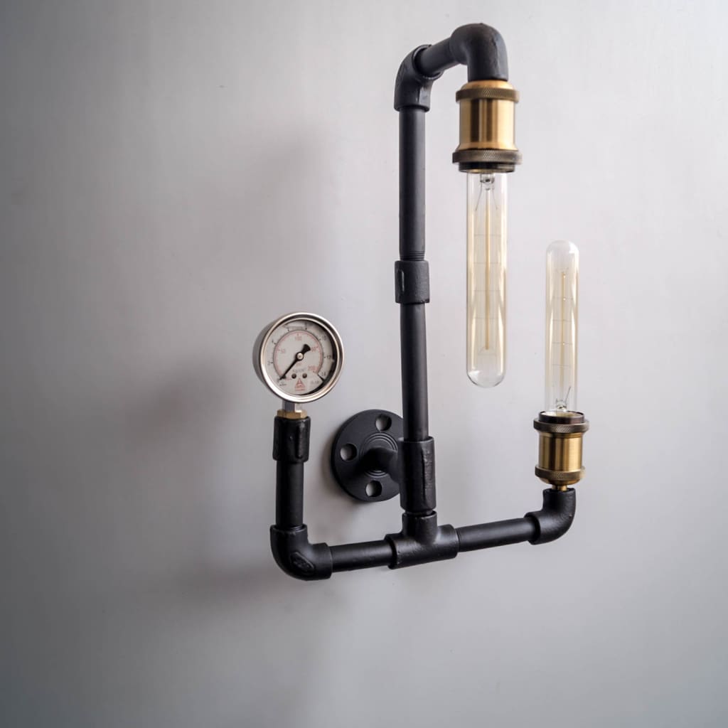 Machine Age Industrial 2-Light Wall Sconce