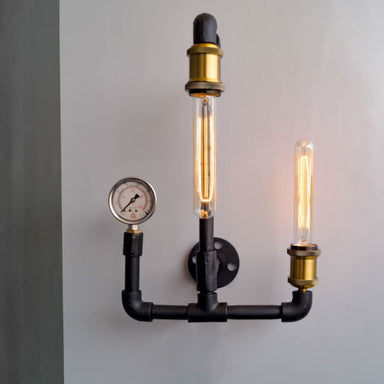 Machine Age Industrial 2-Light Wall Sconce