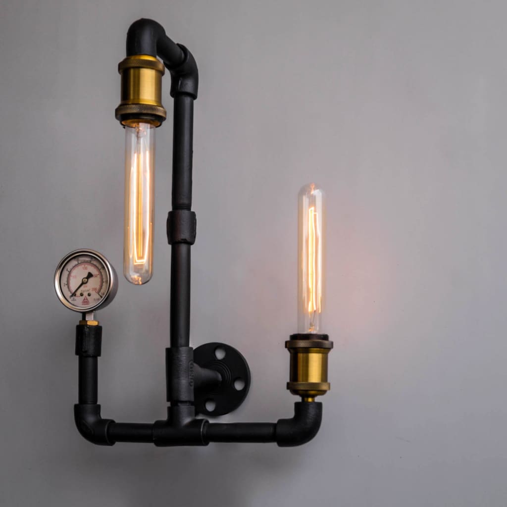 Machine Age Industrial 2-Light Wall Sconce