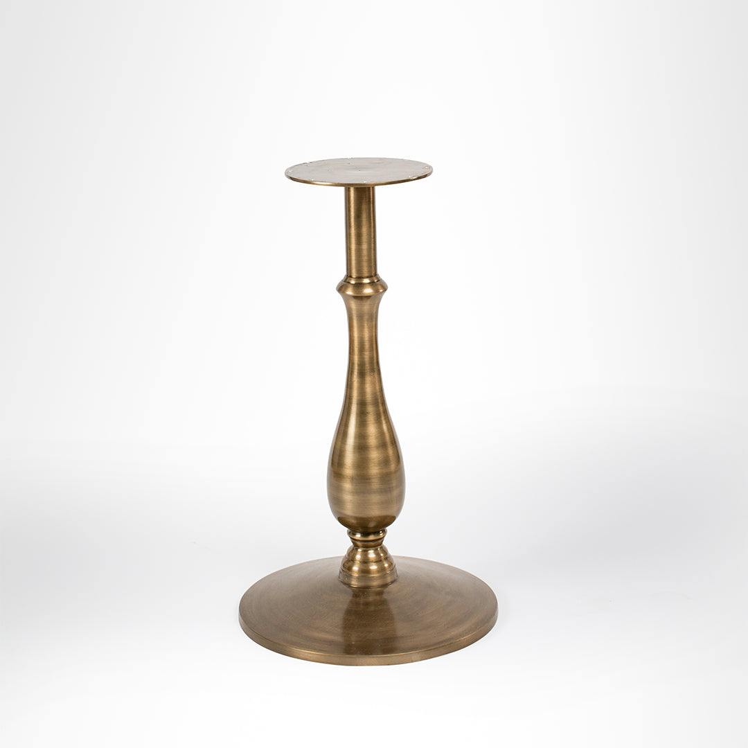Magnolia Table Base - Dia: 30’’ H: 30’’ / Cast Aluminium / Antique Brass - Outdoor Furniture