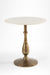 Magnolia Table - Dia: 30’’ H: 30’’ / Cast Aluminium and Marble / Antique Brass - Outdoor Furniture