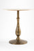 Magnolia Table - Dia: 30’’ H: 30’’ / Cast Aluminium and Marble / Antique Brass - Outdoor Furniture